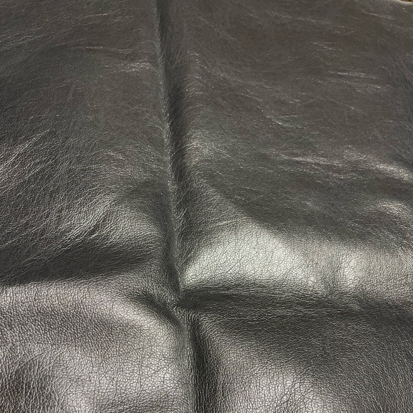 Metallic Silver Faux Leather Fabric - Picture 3 of 4